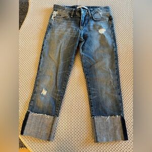 Joe's Cuffed Kicker Distressed Jeans